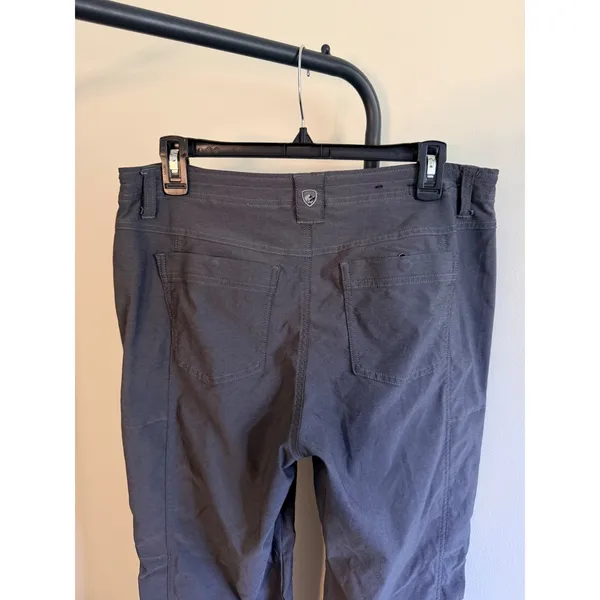 Kuhl Womens Gray Hiking Pants Size 12 Long Straight Leg Outdoor Trail Trousers - Image 4