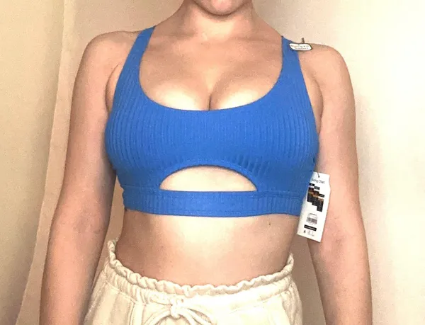 Time & Tru NWT Cage Back Bikini Top - Royal Blue - S - Image 3