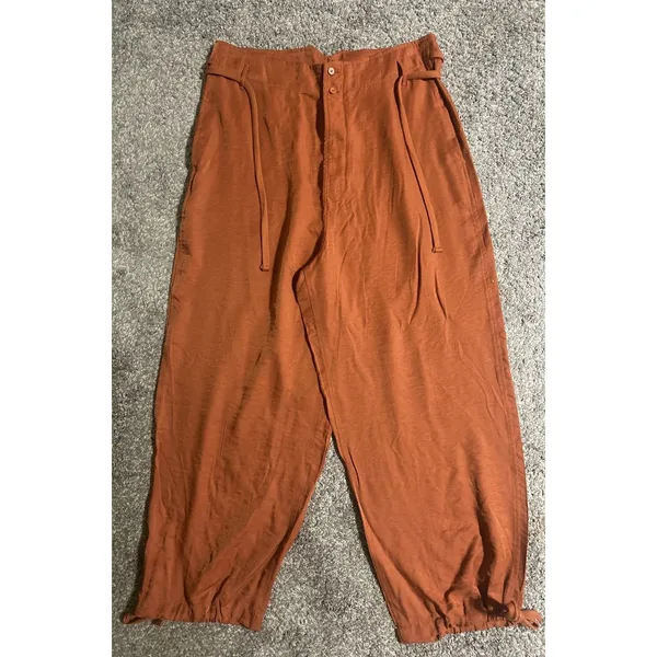 Anthropologie TINY Heidi Pants Sz L Burnt Orange Boho-Chic Vintage-inspired NWOT - Image 4