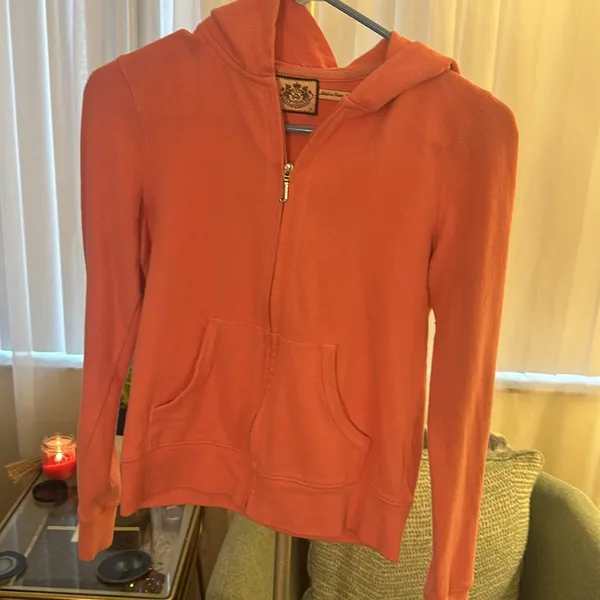 Juicy Couture Zip Up cotton cozy graphic on back y2k - Image 3