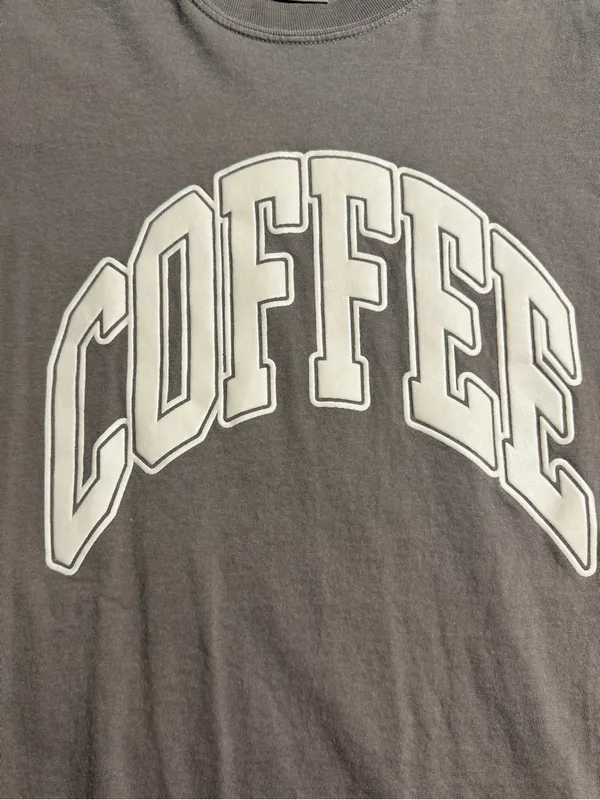 Comfort Colors Women's Short Sleeve Tee with COFFEE Graphic in Brown - Image 4