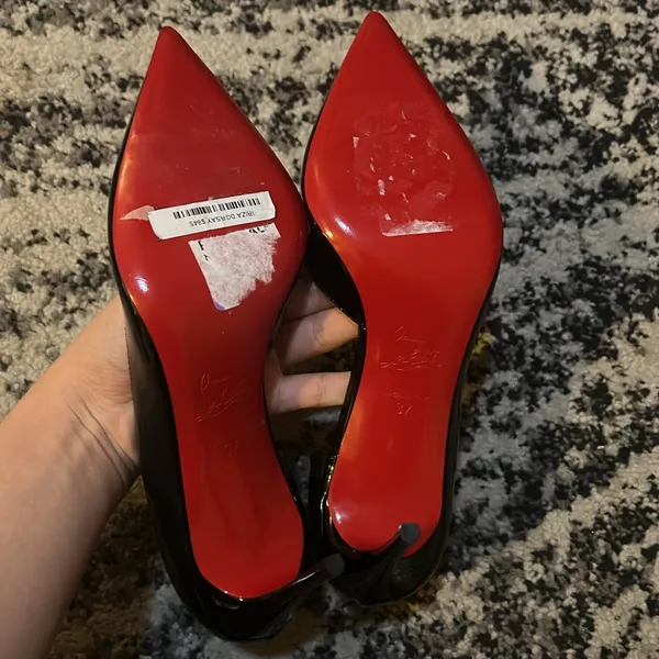 Christian Louboutin Iriza Dorsay Heel Black size 37 - Image 4