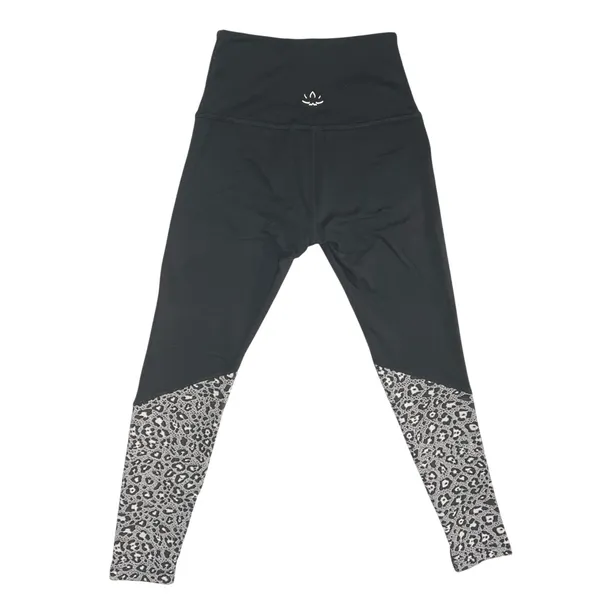 Beyond Yoga‎ Back Me Up Cropped Leggings XS Black Leopard Print Pilates Gym EUC - Image 3