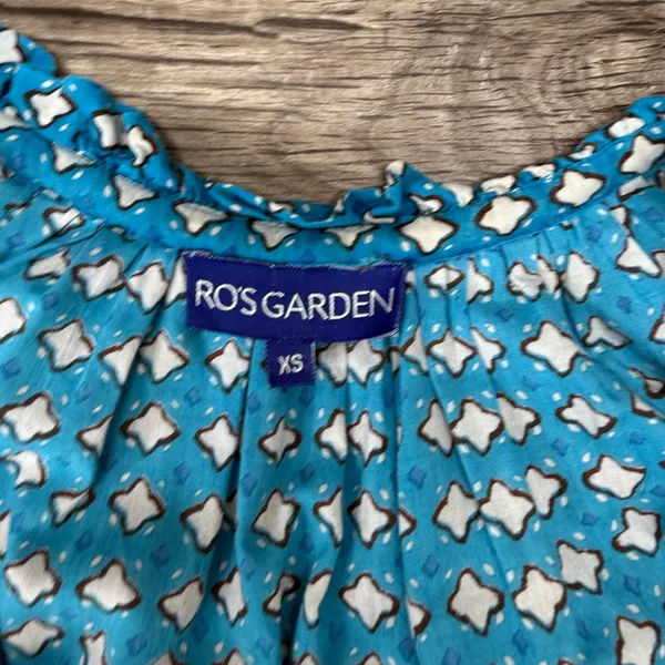 Tuckernuck Ro's Garden Sonia Short Dress,‎ Blue Celia size xs - Image 4