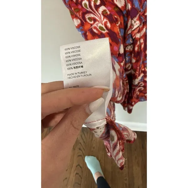 Anthropologie Robin Tiered Fresh Floral Floral Dress Size Small 1790 - Image 8