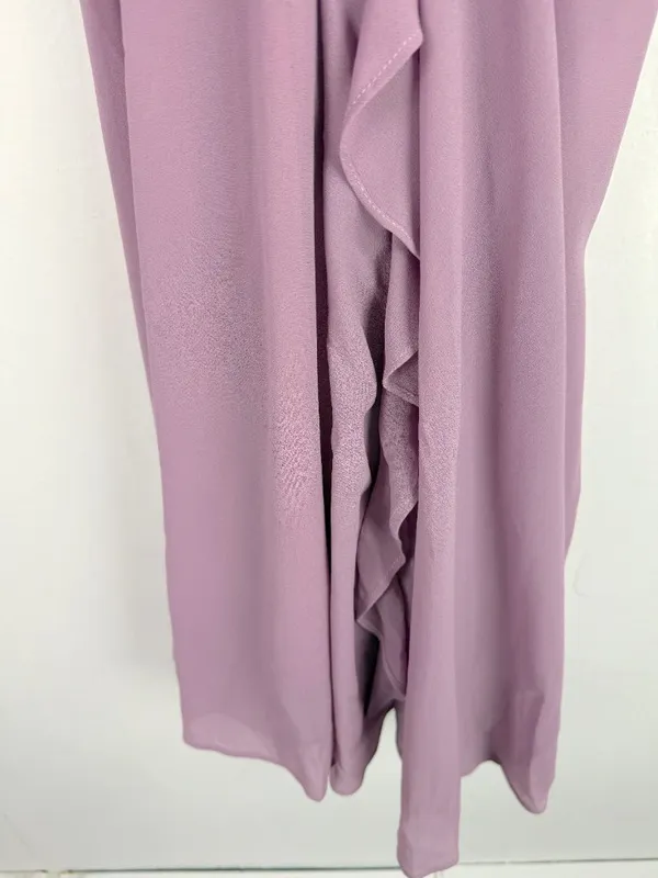 NWT Lulus Fancy Sweetness Lavender Ruffled Lace-Up Sleeveless Maxi Dress XXS - Image 14