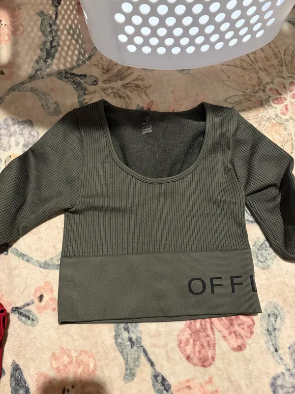 OFFLINE by Aerie Long Sleeve Cropped Top - Image 2