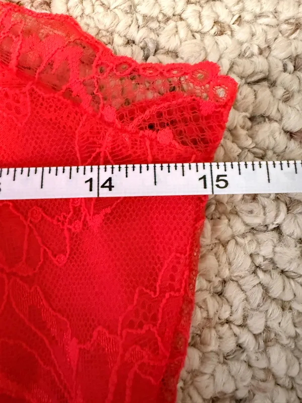NWT Free People Intimately Lacey Essential Cami Red Lace Coquette Y2K Small - Image 6