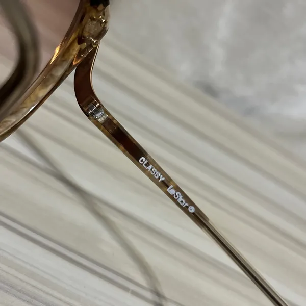 Vintage Classy Lestar Apricot Optical Eyeglass - Image 5