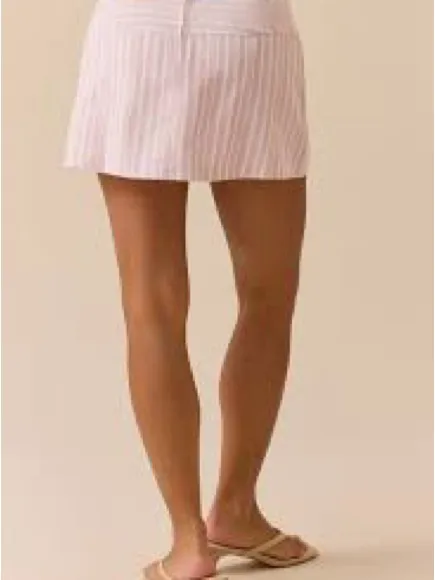 Altar’d State Ava Linen Striped Skort - Image 2