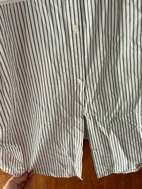 Madewell Courier Button-Back Shirt in Pure Stripe Size Small - Image 9