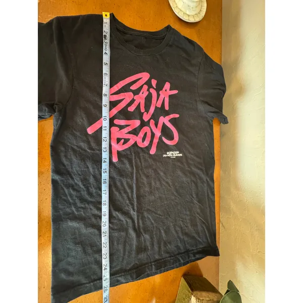 Saja Boys K-Pop Demon Hunters Graphic T-Shirt Black Preloved - Image 7