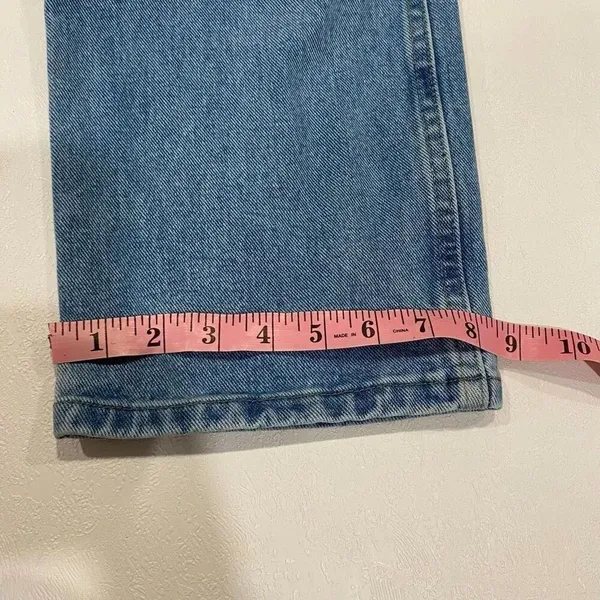 Levi Strauss Signature Mid Rise Bootcut Jeans Women 8 Long W28 L34 Blue Denim - Image 8