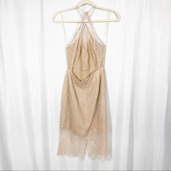Keepsake The Label Great Love Lace Dress: Rose (Blush Pink) - Image 5