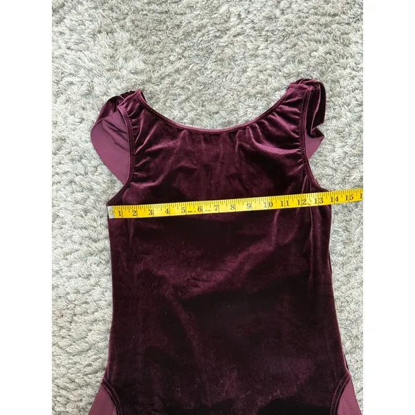 Weissman Adult Small Velvet Dance Costume Leotard Dress Ballet Aerial Skating - Image 11