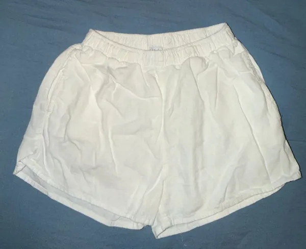 Women's Athletic White Shorts - Image 2
