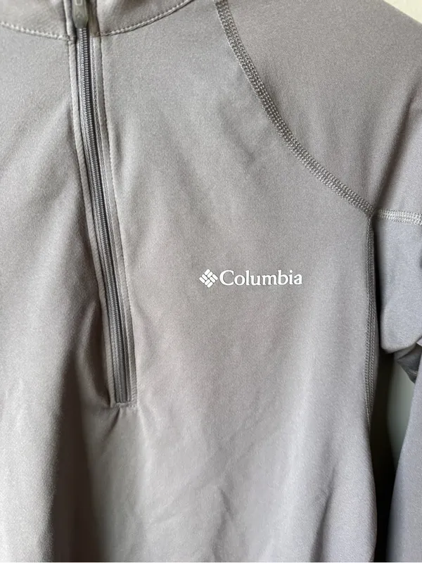 Columbia Gray Half Zip Performance Pullover – Women’s Small - Image 3