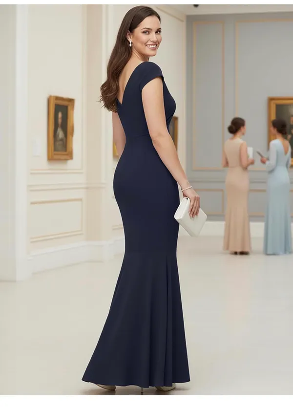 Amazon Formal Navy Dress Blue Size L - Image 8