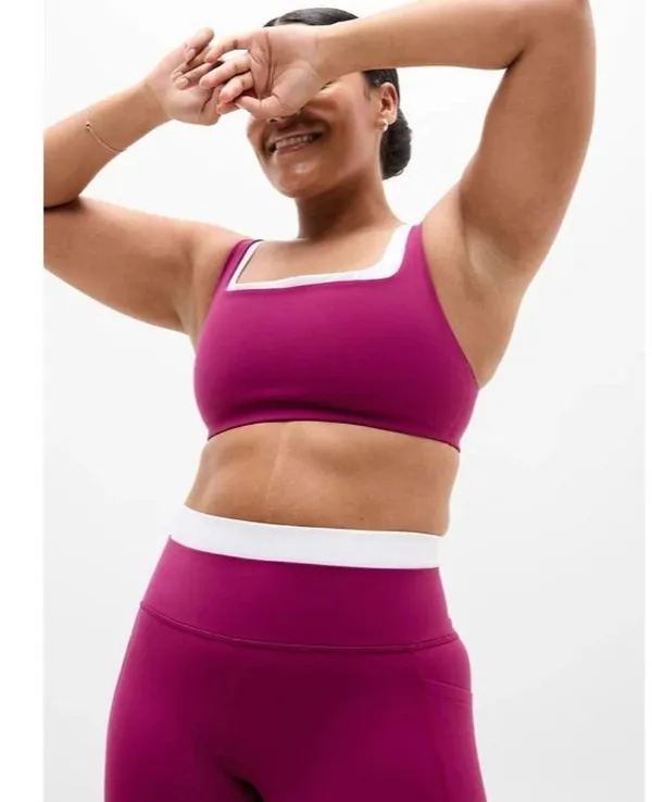 New Athleta XL Double Up Bra Wildberry X-Large D-DD Cup - Image 4