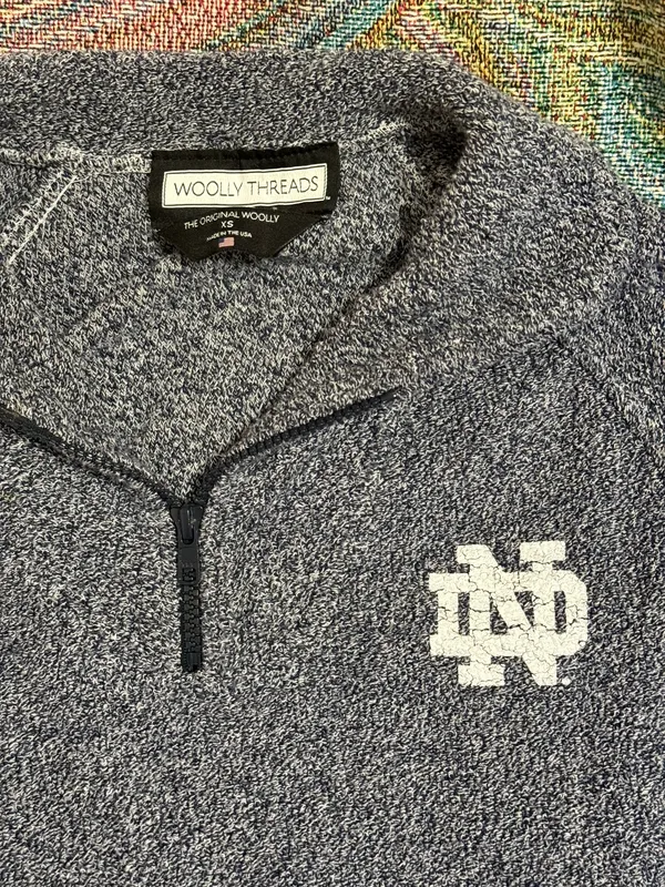 Notre Dame Quarter Zip Woolly Threads - Image 2