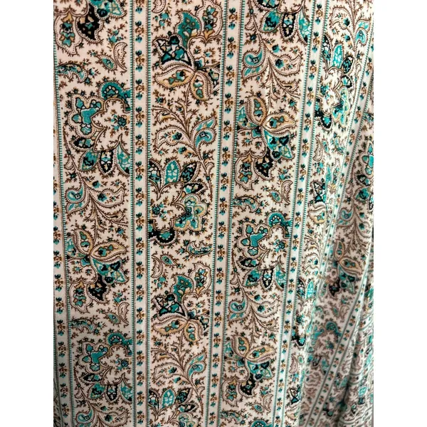 ENTRO Women's Floral Vest Type Open Cardigan Crochet Trim Wide Sleeves Sz L Chic - Image 7