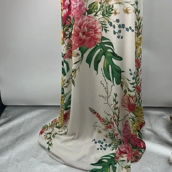 Vici floral halter backless maxi spring fairy dress size large - Image 2