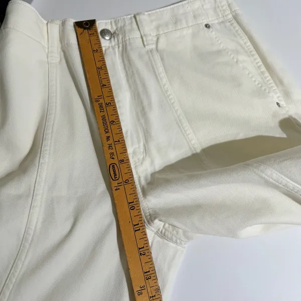 NWT Madewell Wide Sweep Trouser Denim Jeans Cream Size 27 Wide Leg Spring Summer - Image 9