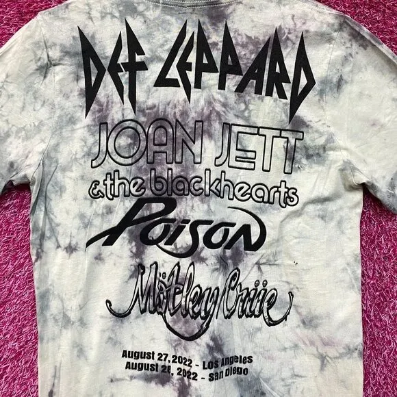 Motley Crue Girls Girls Girls Heavy Metal Concert Tie Dye M - Image 4