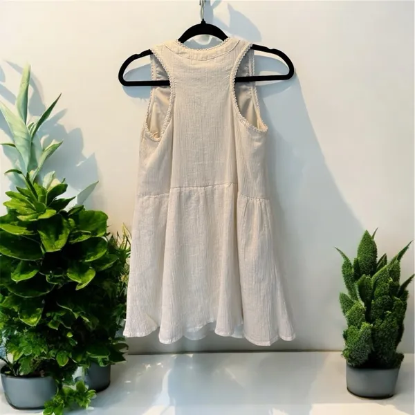 Paper Crane Embroidered Tunic/Mini Dress Small - Image 2