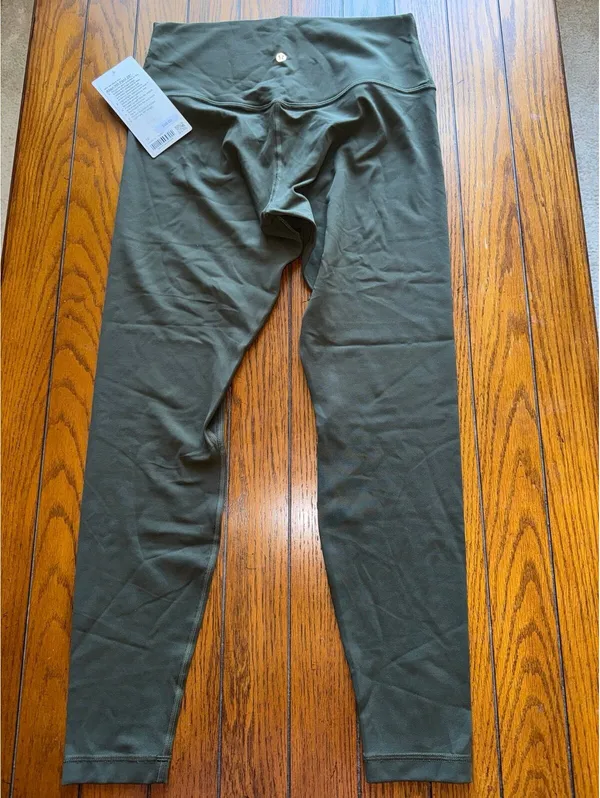 Lululemon Align High Rise 28” Dark Olive Size 10 NWT - Image 2