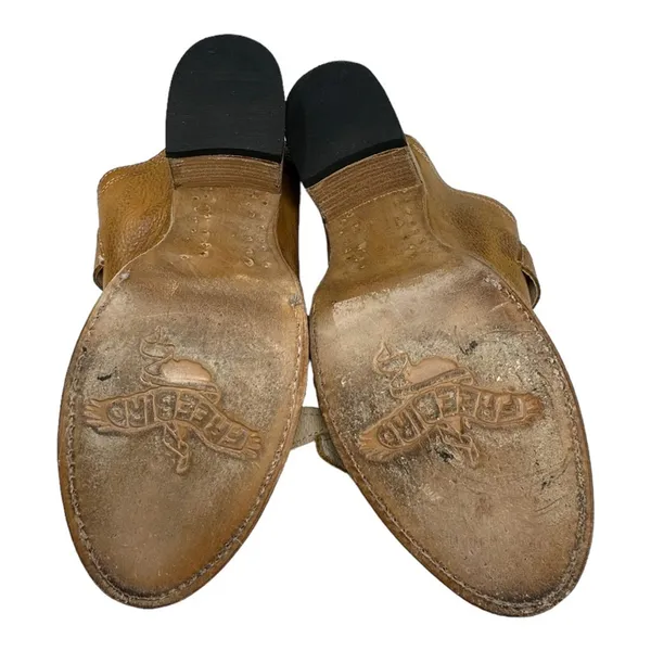 Freebird Caprice Leather Buckle Mule Sandals Brown Boho Womens Size 10 - Image 6