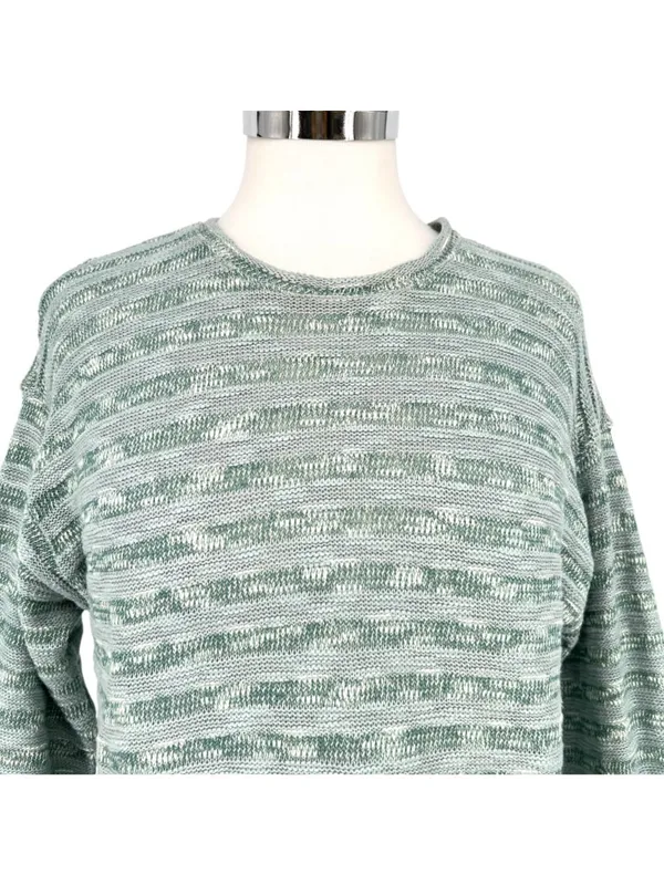 Madewell Blue Horizon Stripe Knit Light Sweater Wide Sleeve Size XS NWT - Image 2