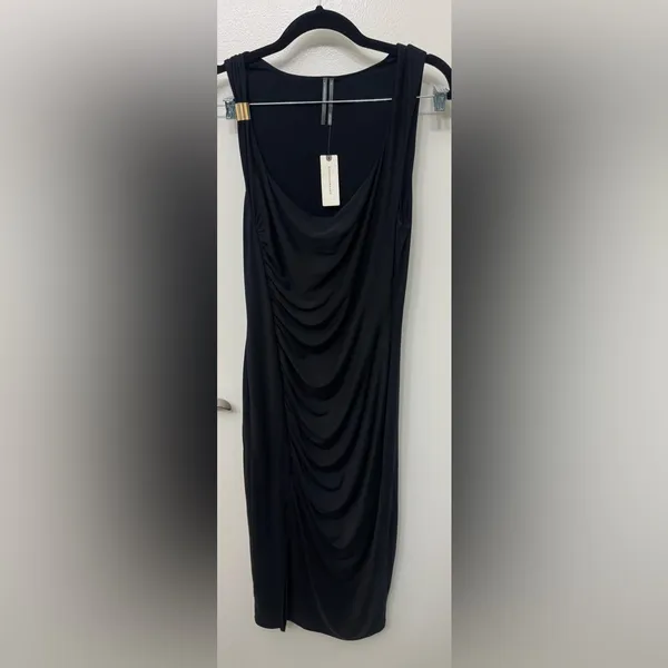 NWT By Anthropologie Square-Neck Knit Midi Dress | Sleeveless Feminine - Image 4