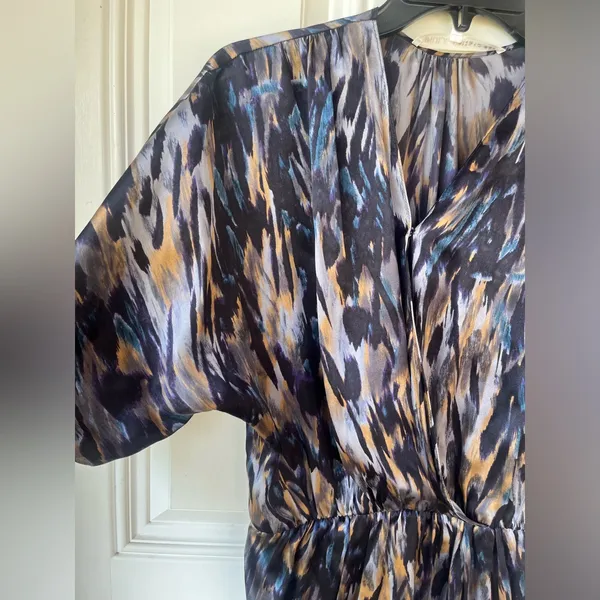 ULLA JOHNSON Silk Animal Print Watercolor mini Dress size 2 designer - Image 7