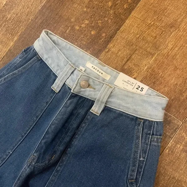 Pacsun 90s Boyfriend Y2K Baggy Carpenter Straight Jeans size 25 - Image 8
