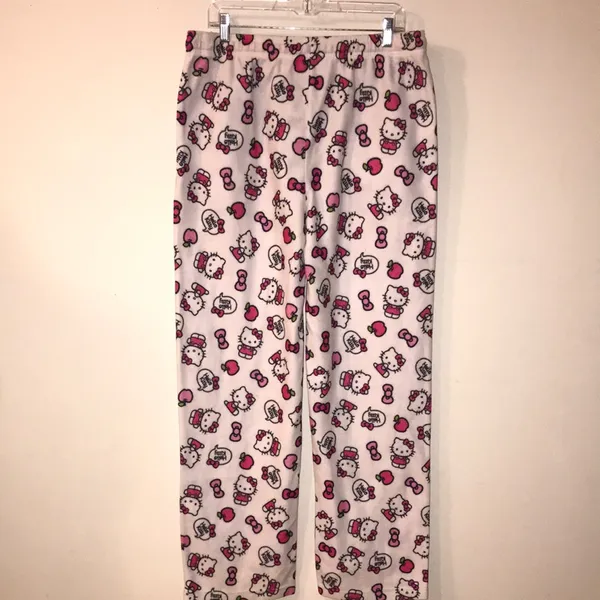 Hello Kitty Adult Pajama Bottoms Sleep Pants Size Large - Image 4
