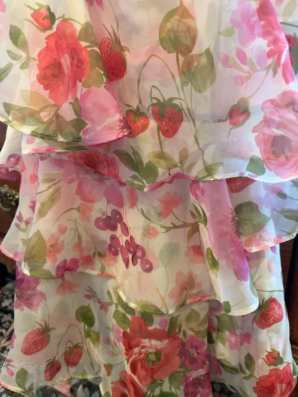 Abercrombie Women’s Strapless Ruffle Dress Medium - Image 3