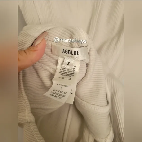 AGOLDE Elna Bodysuit in Spoon - Image 5