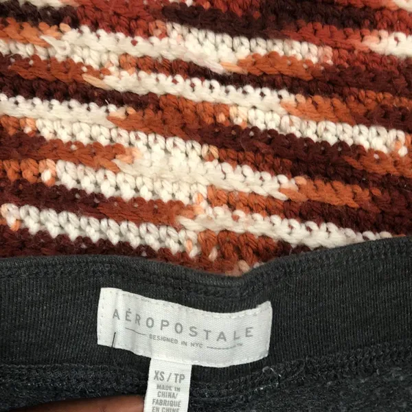 Aeropostale Y2K Vintage Micro Mini Low Rise Spell Out Logo Booty Bimbo Shorts Sweats Beach Surf #Mcbling #Preppy #Festival #Summer Grey XS Measurement in pics - Image 3