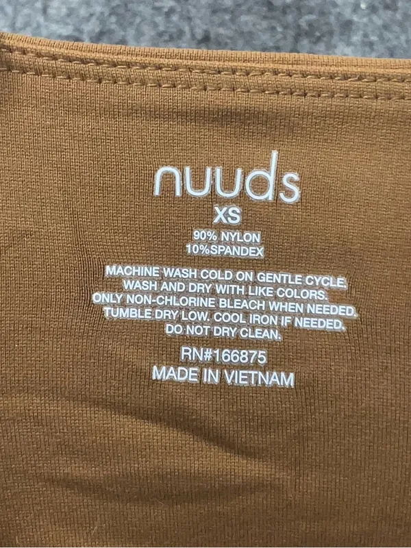nuuds Brown Long Sleeve Bodysuit Size XS - Image 2