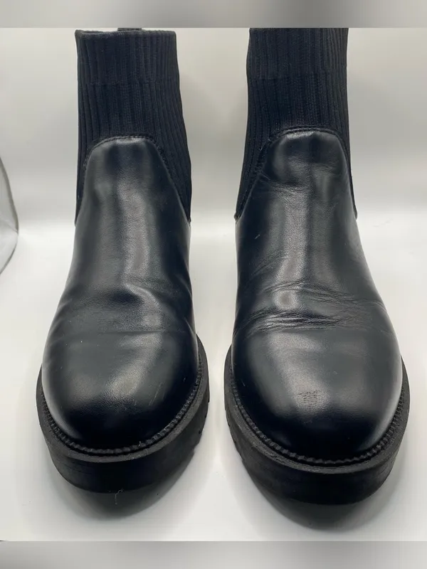 Blondo black leather waterproof Chelsea ankle boot bootie boots 8.5 - Image 3