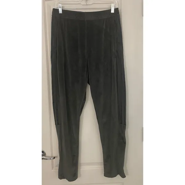 adidas‎ Tiro Cut 3-Stripes Corduroy Velour Track Pants Gray L - Image 6