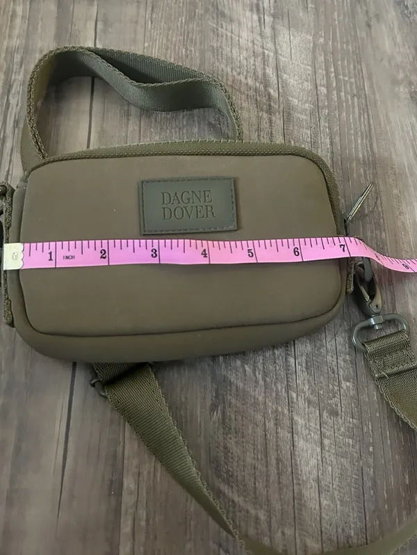 Dagne Dover Mara Neoprene Phone Sling/Crossbody Dark Moss/Olive Excellent Cond. - Image 6
