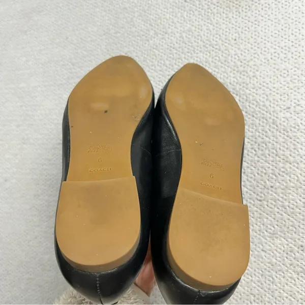 Coach Annabel Leather Ballet Flats in Black Size 6 EUC - Image 8