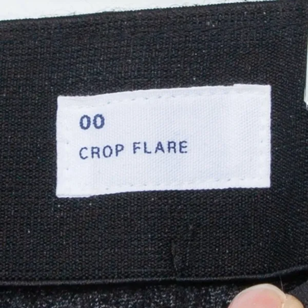 Gap Womens Ponte Crop Flare Pinstripe Pants Size‎ 00 Black Career Professional - Image 4