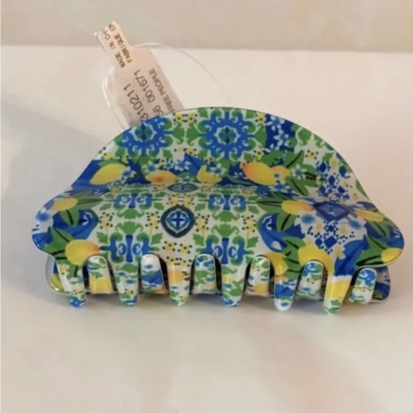 Free People Well Traveled Acrylic Hair Clip in Lemon Tree NWT - Image 5