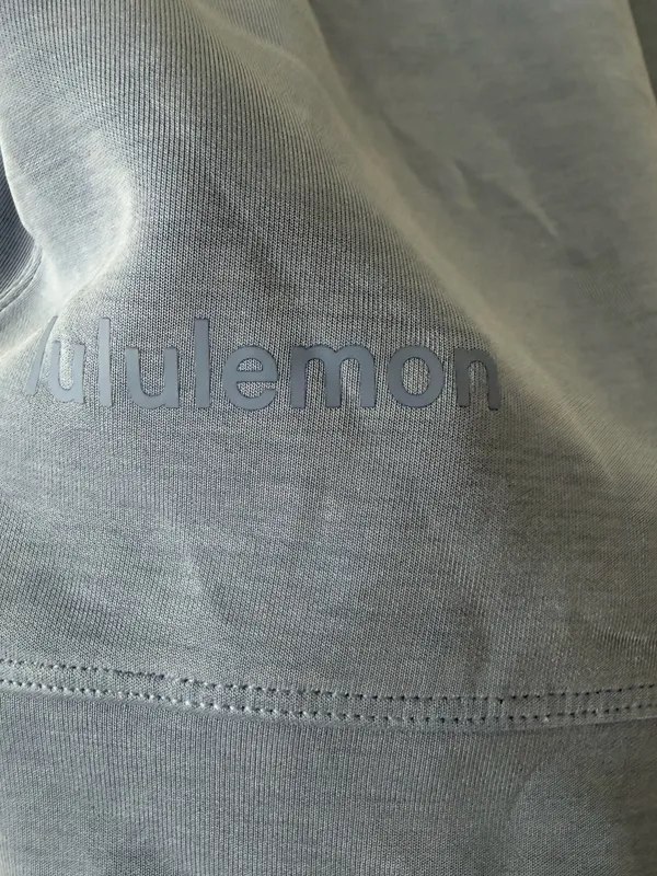Lululemon Softstreme Perfectly Oversized Cropped Crew Size 6 Utility Blue - Image 5