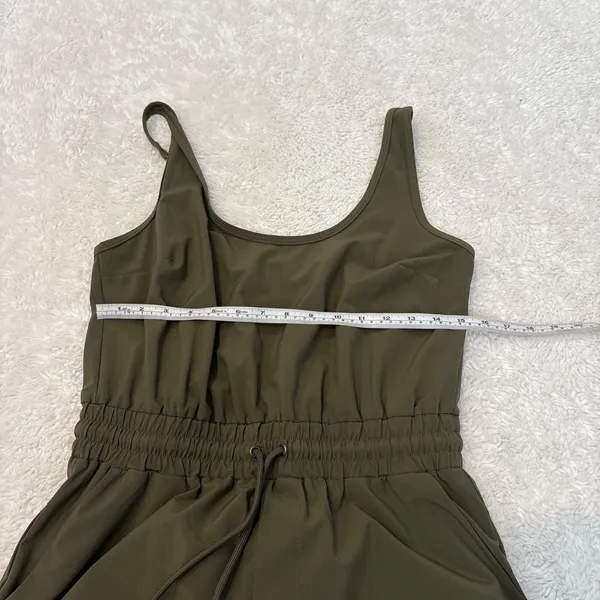 Abercrombie & Fitch Womens Green Jumpsuit MP Traveling Preppy Workout Casual - Image 4