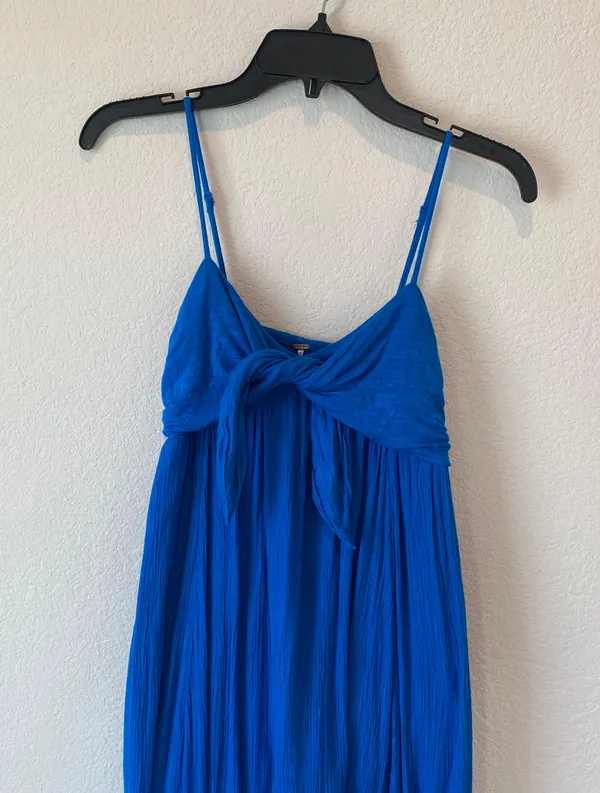 Free People Royal Blue Mosaic Maxi Dress Size XS - Image 3