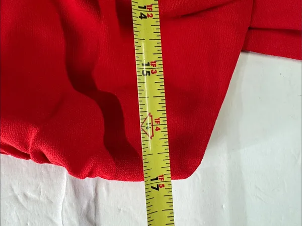 entro Vibrant Red Jumpsuit wide leg new bow cut out holiday M event party HOCO - Image 13